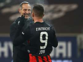 Luka Jovic heureux de son retour en Allemagne. afp
