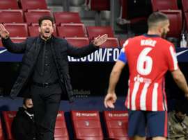 El Atlético baja su nivel defensivo. AFP