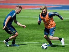 L'attaquant suédois Emil Forsberg. AFP