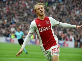 Dolberg, forward, on the road to Stockholm. AFD