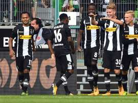 El Borussia Mönchengladbach ya es tercero de la Bundesliga. AFP/Archivo