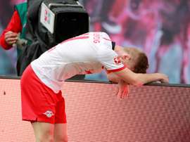 El RB Leipzig se quedó a cuadros en casa. AFP