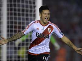 Sebastian Driussi ouvre le score en finale de la Supercoupe d'Amérique du sud à Buenos Aires. AFP