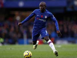 Kanté continuará em casa por medo ao coronavírus. AFP