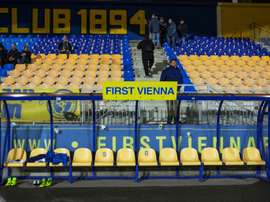 Le stade Hohe Warte du First Vienna FC, le 15 mars 2017 lors du match de la Ligue régionale Est. AFP