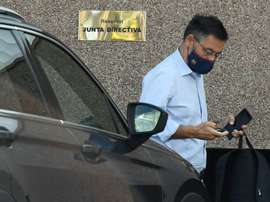 Bartomeu pasó la noche en dependencias policiales. AFP