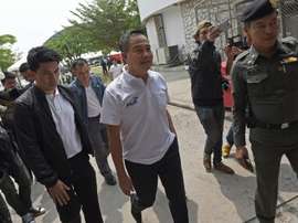L'ex-chef de la police thaïlandaise, Poompanmoung, à la tête de la fédération de foot à Bangkok. AFP