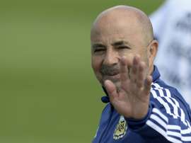 Sampaoli est bien arrivé à Marseille. AFP