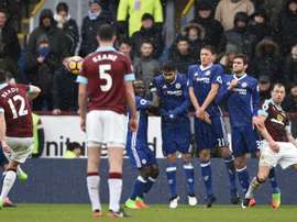 El Chelsea se adelantó en el minuto 7, pero el Burnley supo sobreponerse. AFP
