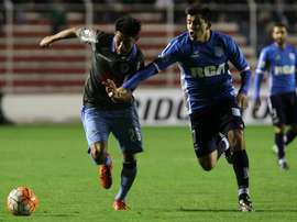 Acuña, goleador ante Gimnasia y Tiro, en un partido de Libertadores. EFE