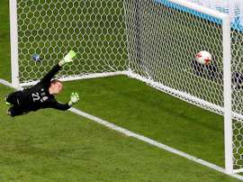 Marco Fabián marco uno de los golazos de la Confederaciones. EFE