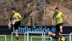 Juncà, Hugo Mallo, Araujo y Rafinha entrenan aparte