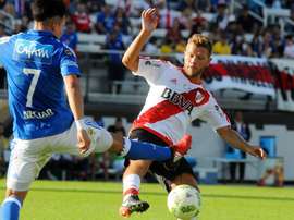 Nicolás Domingo, durante su etapa en River. EFE/Archivo