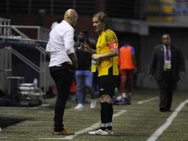 Míchel Salgado fue titular y portó el brazalete de capitán. EFE