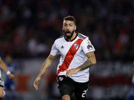 Lucas Pratto, o melhor da Libertadores na década. EFE/Archivo