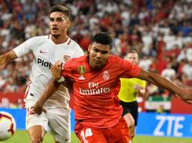 André Silva, al consécration de Séville. EFE