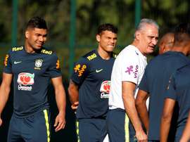 Brasil e seu treinamento sem Neymar. EFE
