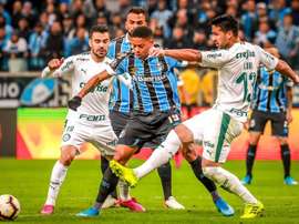 Grêmio-Palmeiras: onzes iniciais confirmados. EFE