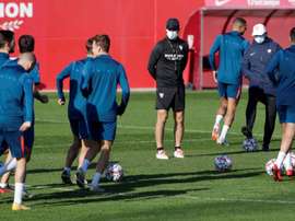 El Sevilla, a Rennes sin Navas, Joan Jordán ni Munir. EFE/Archivo