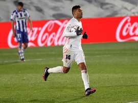 Casemiro não estará em campo na volta contra a Atalanta. EFE