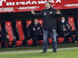 Sergio habló de los dos penaltis, el del 1-0 y el posible de Jordán. EFE