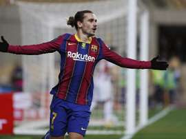 Griezmann foi crucial na passagem do Barça à final da Copa do Rei. EFE/Jose Manuel Vidal