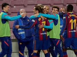 Griezmann vai mostrando o futebol que o barcelonismo esperava. EFE/Alejandro García