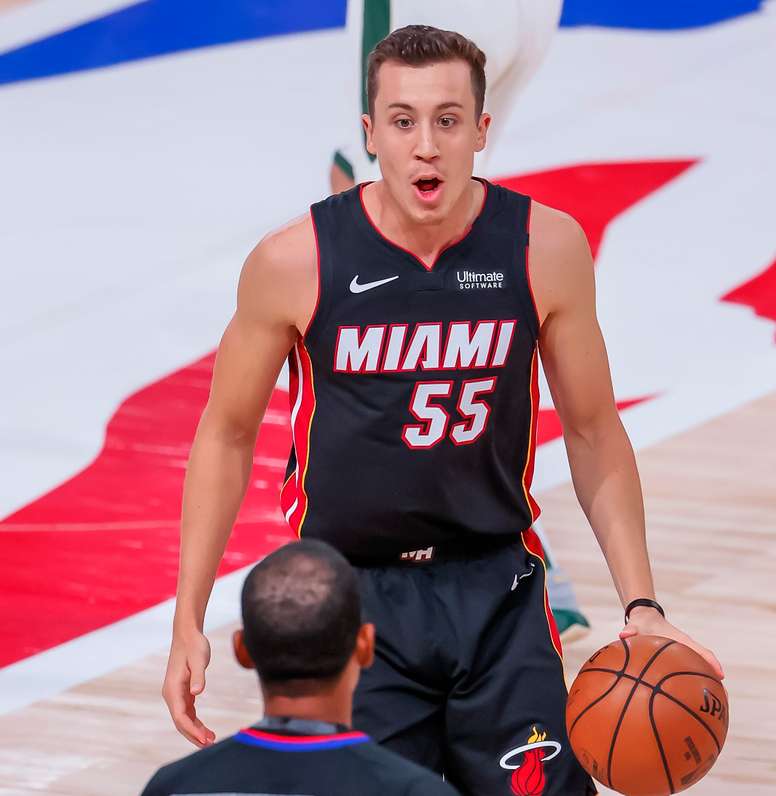 El escolta-alero Duncan Robinsonde los Miami Heat, Duncan Robinson. EFE/EPA/ERIK S. LESSER/Archivo