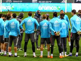 Comment Zidane motive ses joueurs avant d'affronter l'Atalanta. efe