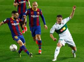 Jordi Alba croit encore au titre. EFE
