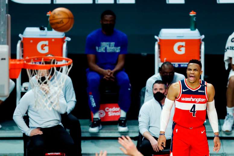 El jugador de Washington Wizards, Bradley Beal durante un partido de la NBA esta semana. EFE/EPA/ETIENNE LAURENT