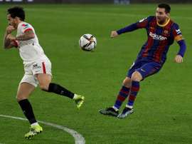 Las estadísticas sonríen al Sevilla en el Camp Nou. EFE/Julio Muñoz