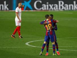 Barca reached the Copa del Rey final. EFE