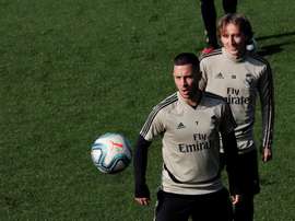 Zidane conseguirá recuperar alguns de seus homens contra o Atlético? EFE/Chema Moya