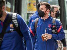 Messi a voté pour la première fois aux élections présidentielles du Barça. efe