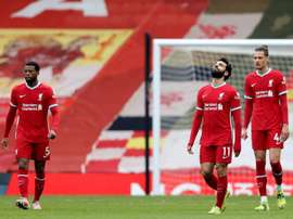 E o Liverpool perdeu em casa pela 6ª vez seguida. EFE/EPA
