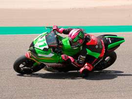 La piloto española de SuperSport300 Ana Carrasco (Provec WorldSSP300). EFE/Javier Cebollada/Archivo