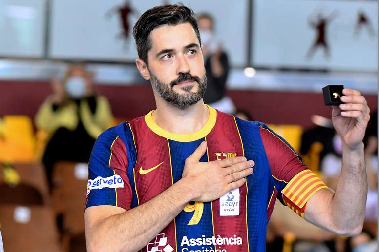 Raúl Entrerríos, capitán del FC Barcelona y de la selección española de Balonmano. EFE/J.Casares/Archivo