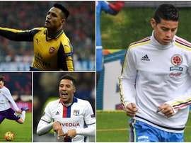 Alexis, James, Bernardeschi e Tolisso vão agitar o mercado. BeSoccer