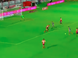 Alfonso González puso por delante a Monterrey. Captura/SkySports
