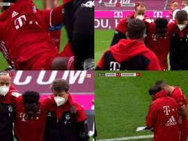 Davies se fue llorando. Capturas/FOXSports