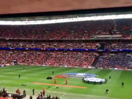 There was a great atmosphere at Wembley. Captura/Twitter/Chriswisey
