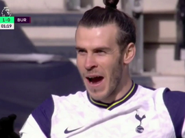 Bale a marqué au bout de 2 minutes contre Burnley. Capture/ESPN