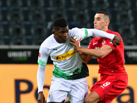 Breel Embolo (L) made Bundesliga history versus Cologne. Borussia_ES