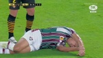 Pobre Ganso: firmó una chilena, puso mal el brazo y se fue llorando