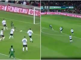 Dois gols em dois minutos para a Nigéria. TyCSports