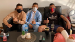 El reencuentro entre Herrera y los hermanos Romero