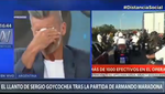 Goycochea, entre lágrimas: