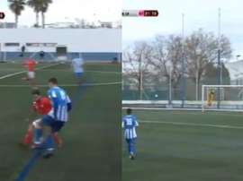 El golazo de la jornada estuvo en División de Honor. Captura/RFAFTV