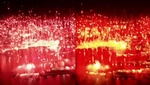 La hinchada europea más antigua celebró su 70 aniversario iluminando la ciudad entera